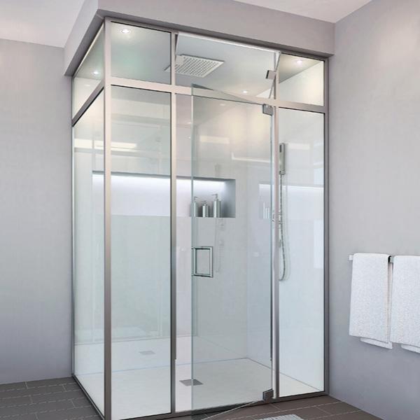 Cabina doccia in alluminio personalizzabile